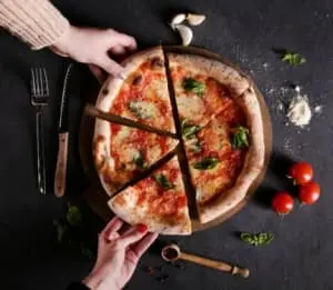 Spezialität Pizza Mille Baci